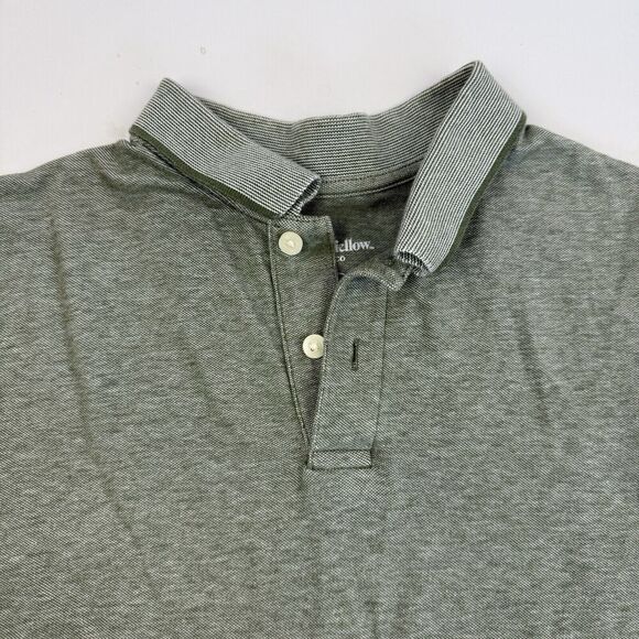 Goodfellow & Co Green Loring Polo Shirt Knit Short Sleeve Collared Sz M Cotton - Picture 4 of 7